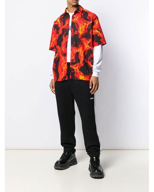 MSGM Black Pantaloni for men