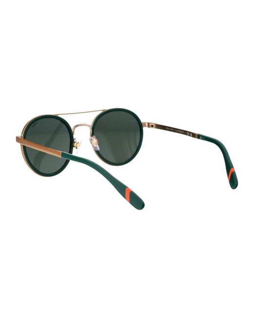 Polo Ralph Lauren Green Antique Metal Sunglasses for men