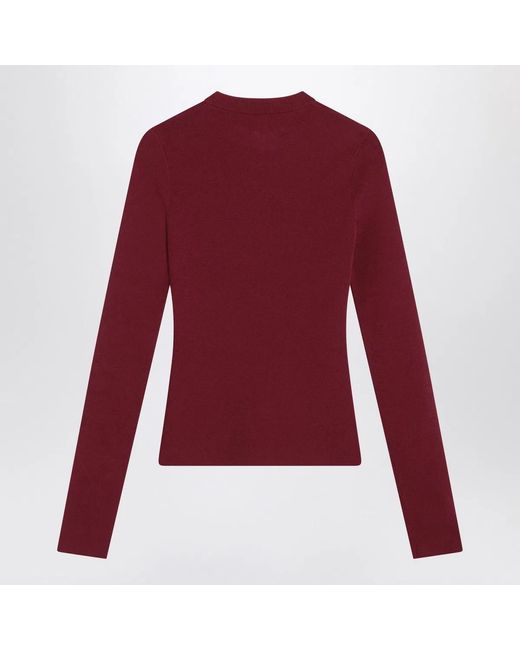 Balenciaga Purple Ribbed Nano Bb Sweater