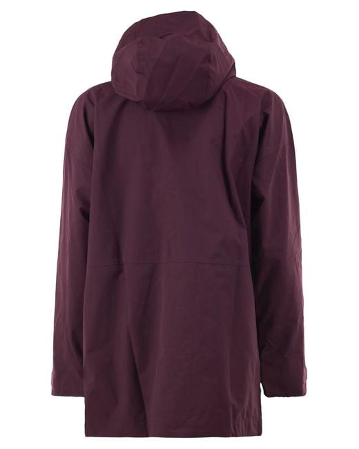 Patagonia Purple Recycled Nylon Hooded Parka