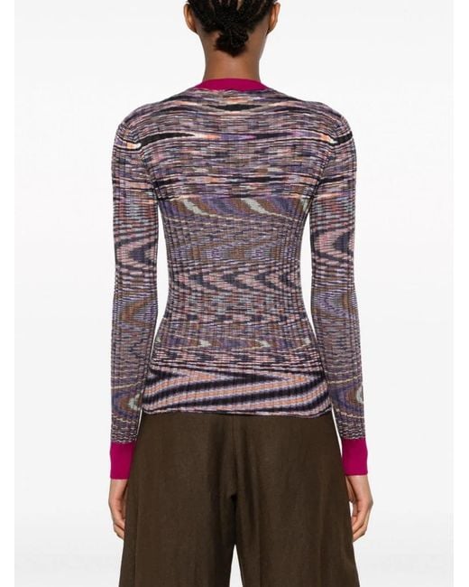 Missoni Orange Cashmere And Silk Blend Sweater