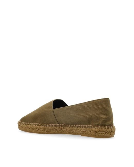 Saint Laurent Green Cassandre Ysl Logo Espadrilles for men