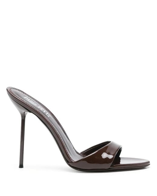 Paris Texas Metallic Lidia Patent Leather Mules