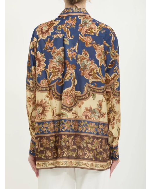 Zimmermann Blue Aster Relaxed Shirt