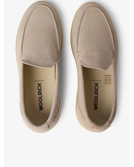 Woolrich Natural Double U.T Slip-On Camoscio for men