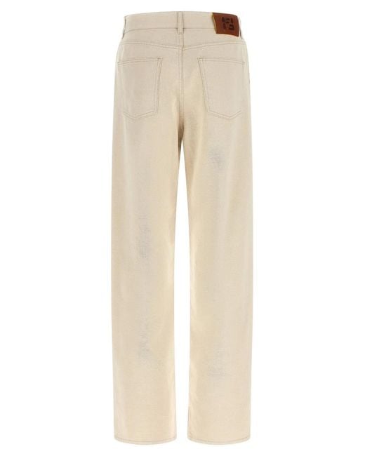 Fendi Natural 'Ff Reverse' Jeans