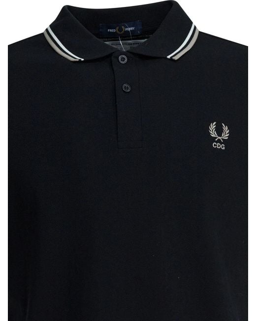Comme des Garçons Black Shirt Cotton Polo Shirt for men