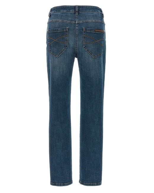 Brunello Cucinelli Blue 'Monile' Jeans