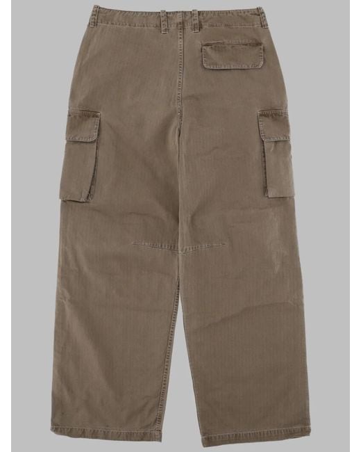 Our Legacy Natural Cotton Cargo Pants for men
