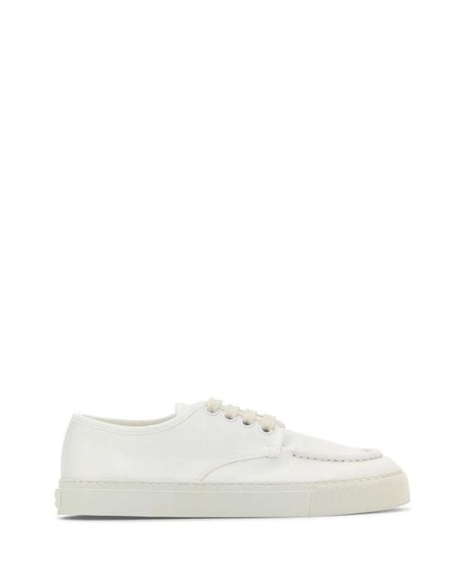 Prada White Canvas Sneakers for men