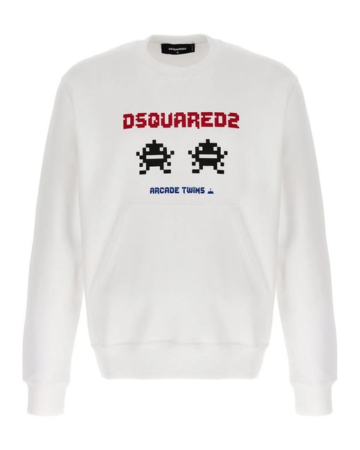 DSquared² White 'Cool Fit' Sweatshirt for men