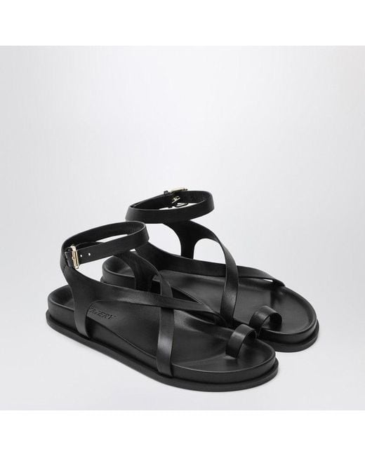 A.Emery Black The Jalen Slim Sandals