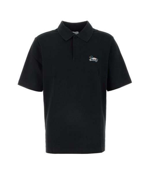 Tシャツ・カットソー BURBERRY Slate Piquet Polo Shirt Burberry Slate Piquet Polo Shirt in Black | Lyst