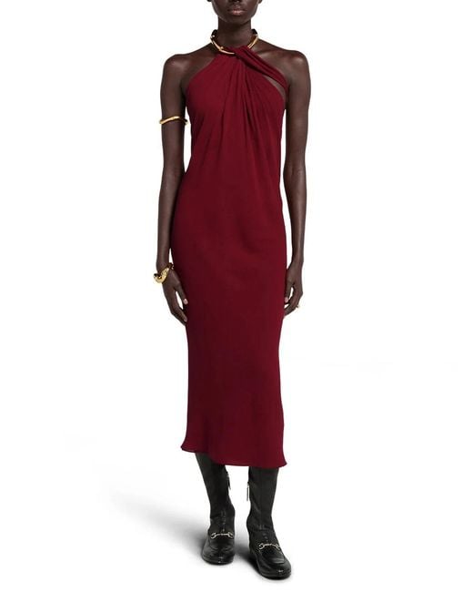 Gucci Red Silk Dress