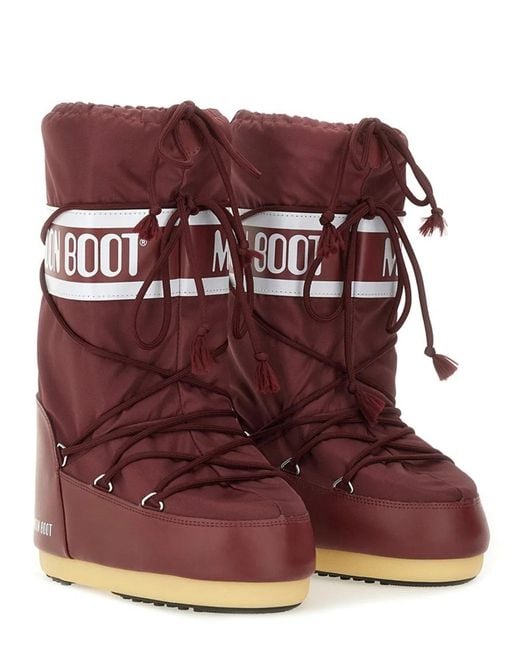 Moon Boot Red "Icon" Boot