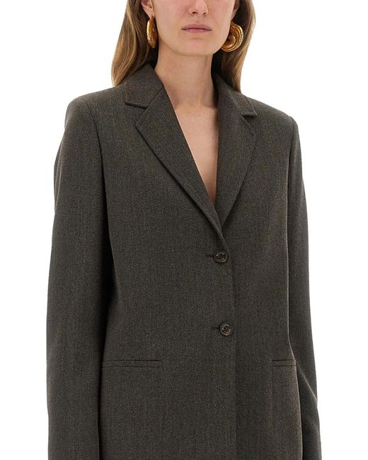 Moschino Gray Wool Blend Jacket