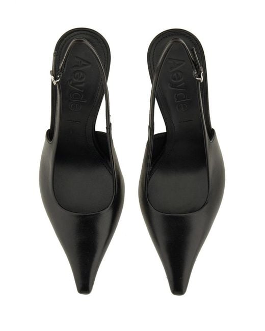 Aeyde Black Pump Slingback Fernanda
