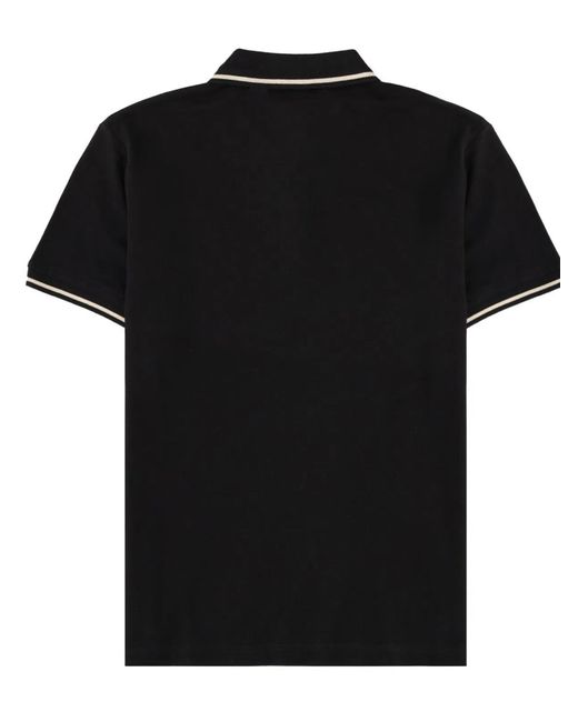 Versace Jeans Couture Black Polo With Logo for men