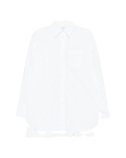 Max Mara White Cotton Blend Shirt