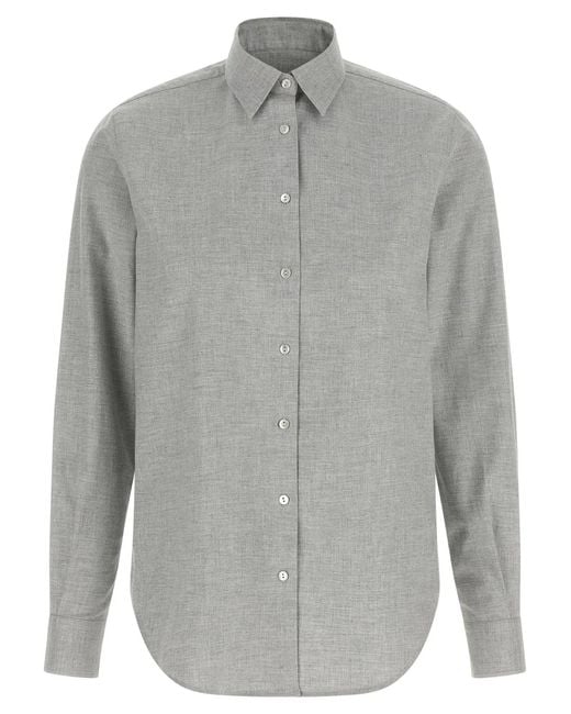 Xacus Gray 'Marta' Flannel Shirt