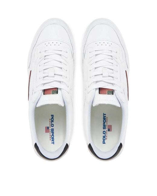 Polo Ralph Lauren White Ps 300 Logo Sneakers for men