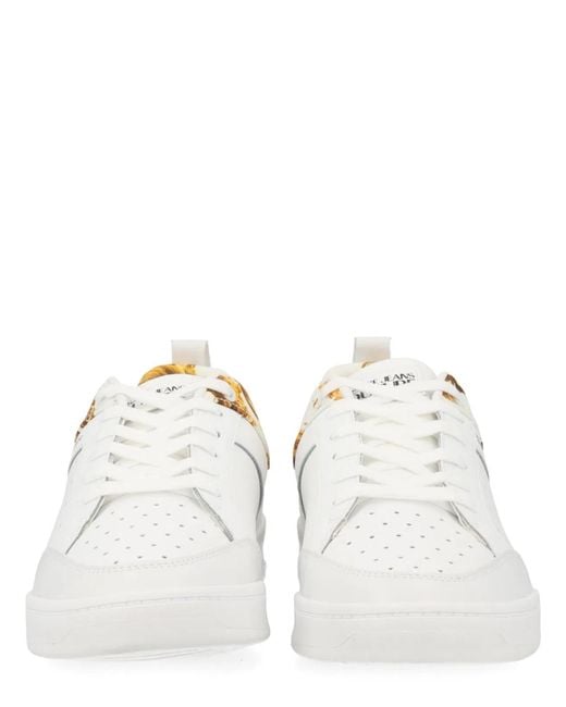 Versace Jeans Couture White Leather Sneaker for men