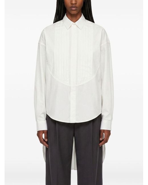 DARKPARK White Cotton Polyamide Elastane Shirt