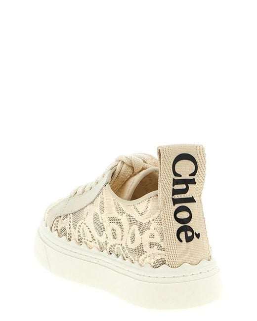 Chloé Natural 'Lauren' Low-Top Sneakers