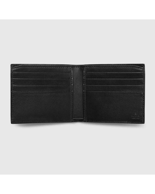 Gucci Black Bi-Fold Wallet With Clip for men