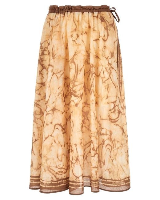 Zimmermann Natural 'Indra' Skirt
