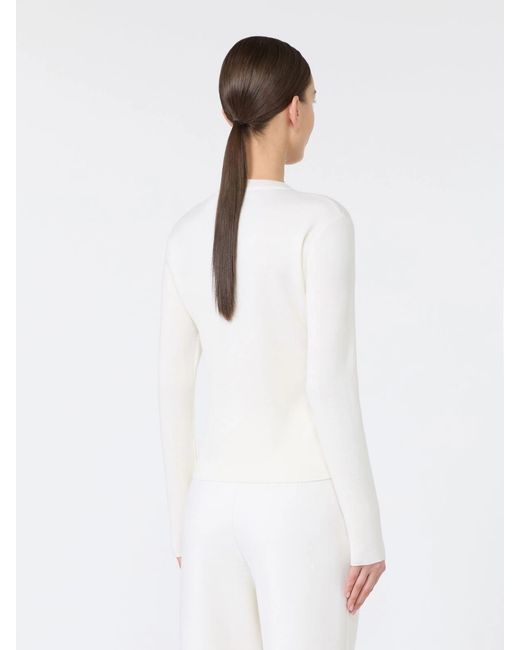 Max Mara White Manto Sweater