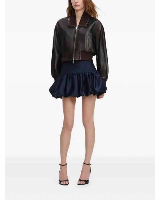 Self-Portrait Black Leather Jacket