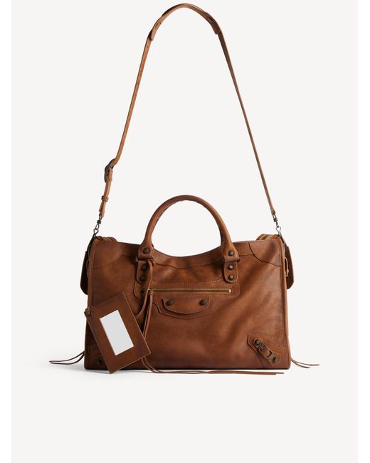 Balenciaga Brown Le City Bag M
