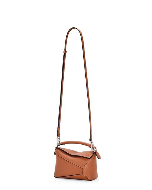 Loewe Brown Mini Puzzle Bag