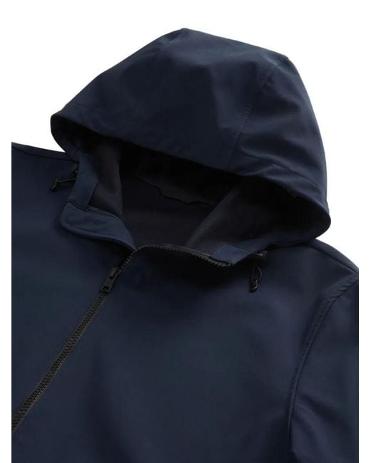 Woolrich Soft Shell Zip-Up Jacket in Blue für Herren