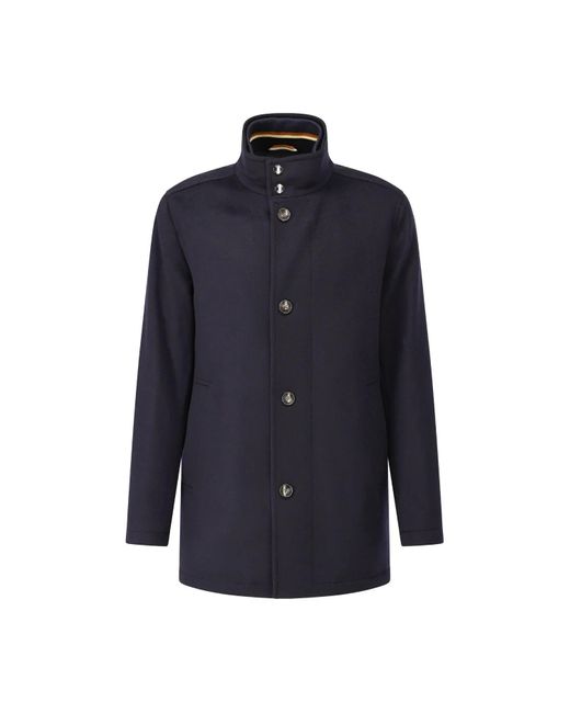 Boss Blue Mantel Coxtan Mit Steppeinsatz
