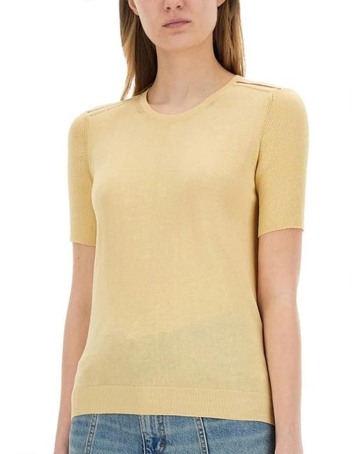 Paul Smith Blue Short Sleeve Slim Fit Knitted Top