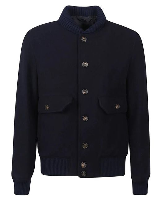 Eleventy Bomber Jacket in Blue für Herren
