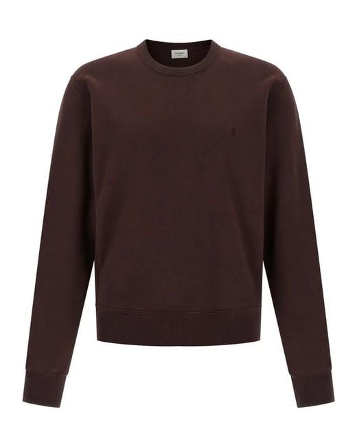 Saint Laurent 'Cassandre' Sweatshirt in Brown für Herren