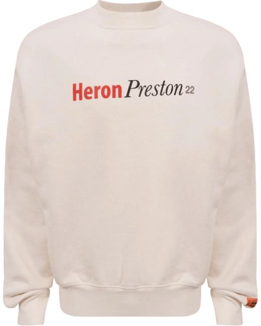 Heron Preston Felpa Con Stampa Logo in Pink für Herren