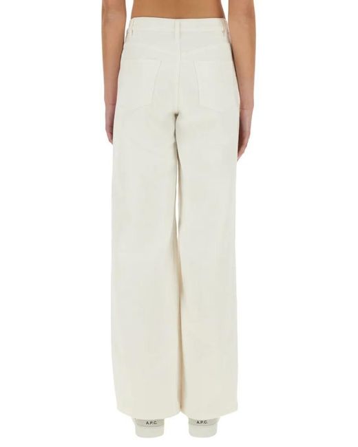 A.P.C. White "Elisabeth" Jeans