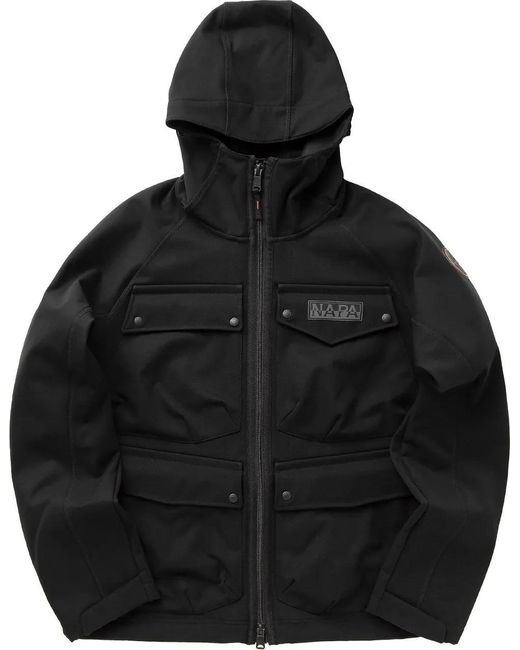 Napapijri Black Parka Zwart