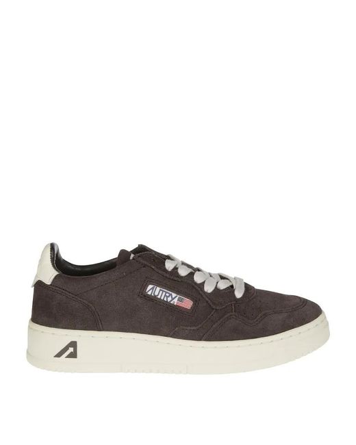 Autry Brown Low-Top Sneaker