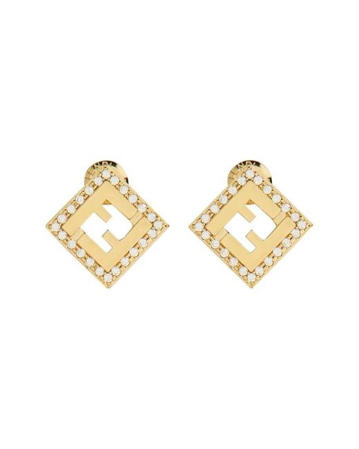 Fendi Metallic Ohrringe
