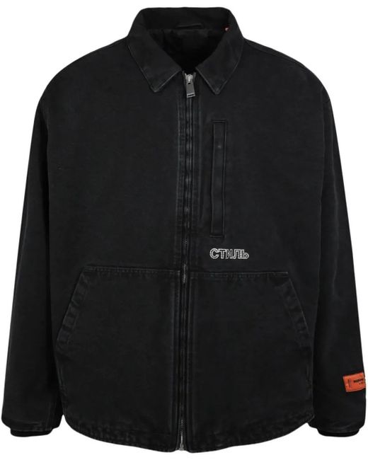 Heron Preston Ctnmb Canvas Padded Jacket in Black für Herren
