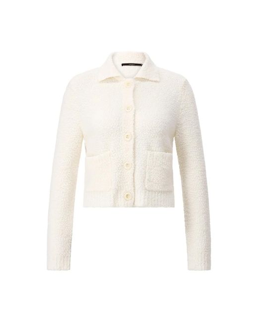 Windsor. White Strickjacke Aus Schurwolle