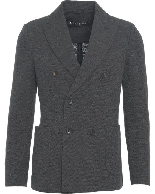 Circolo 1901 Double-Breasted Blazer in Gray für Herren