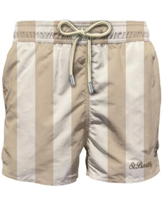 Mc2 Saint Barth Sea Clothing Stripes Pop V 1110 in Natural für Herren