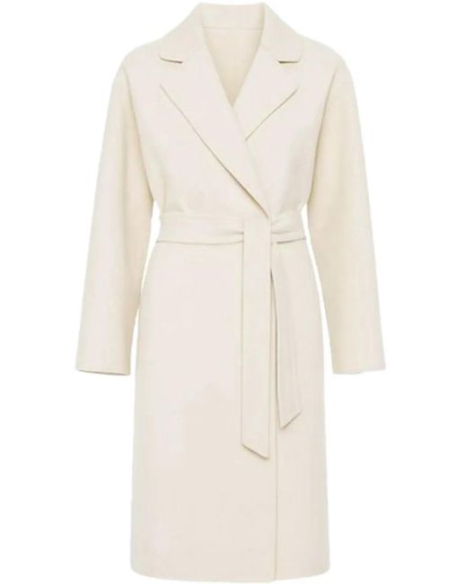 Max Mara White Ajaccio Coat