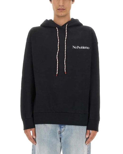 Aries Relaxed-Fit Cotton Sweatshirt in Black für Herren